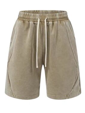 Men's Casual Drawstring Shorts - Taupe